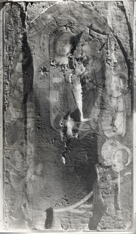Anonimo — Rigoli (Prov. Pisa) Chiesa di S. Marco. Madonna e Bambino con Santi. Dipinto su tavola. Firmato Turino (Vanni) de Pisis — insieme